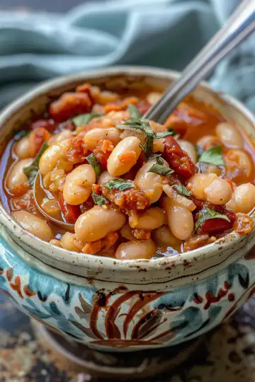Baked Beans taken with iphone 15 pro max --iw 2 --ar 4:5 --v 6.0 --raw