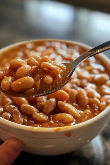 Baked Beans taken with iphone 15 pro max --iw 2 --ar 4:5 --v 6.0 --raw