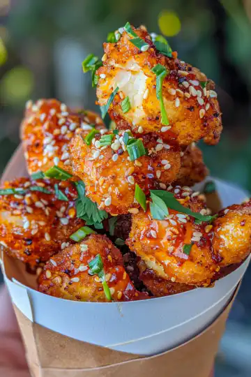 Baked Honey BBQ Popcorn Chicken taken with iphone 15 pro max --iw 2 --ar 4:5 --v 6.0 --raw