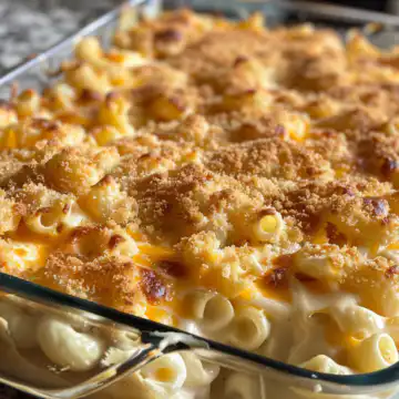 Baked Mac and Cheese Recipe taken with iphone 15 pro max --iw 2 --ar 4:5 --v 6.0 --raw