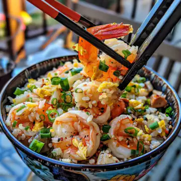Bang Bang Fried Rice taken with iphone 15 pro max --iw 2 --ar 4:5 --v 6.0 --raw
