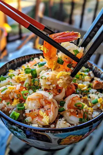 Bang Bang Fried Rice taken with iphone 15 pro max --iw 2 --ar 4:5 --v 6.0 --raw