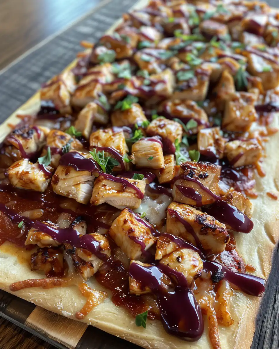 Ingredients for BBQ chicken flatbread including spices, chicken, and cheese