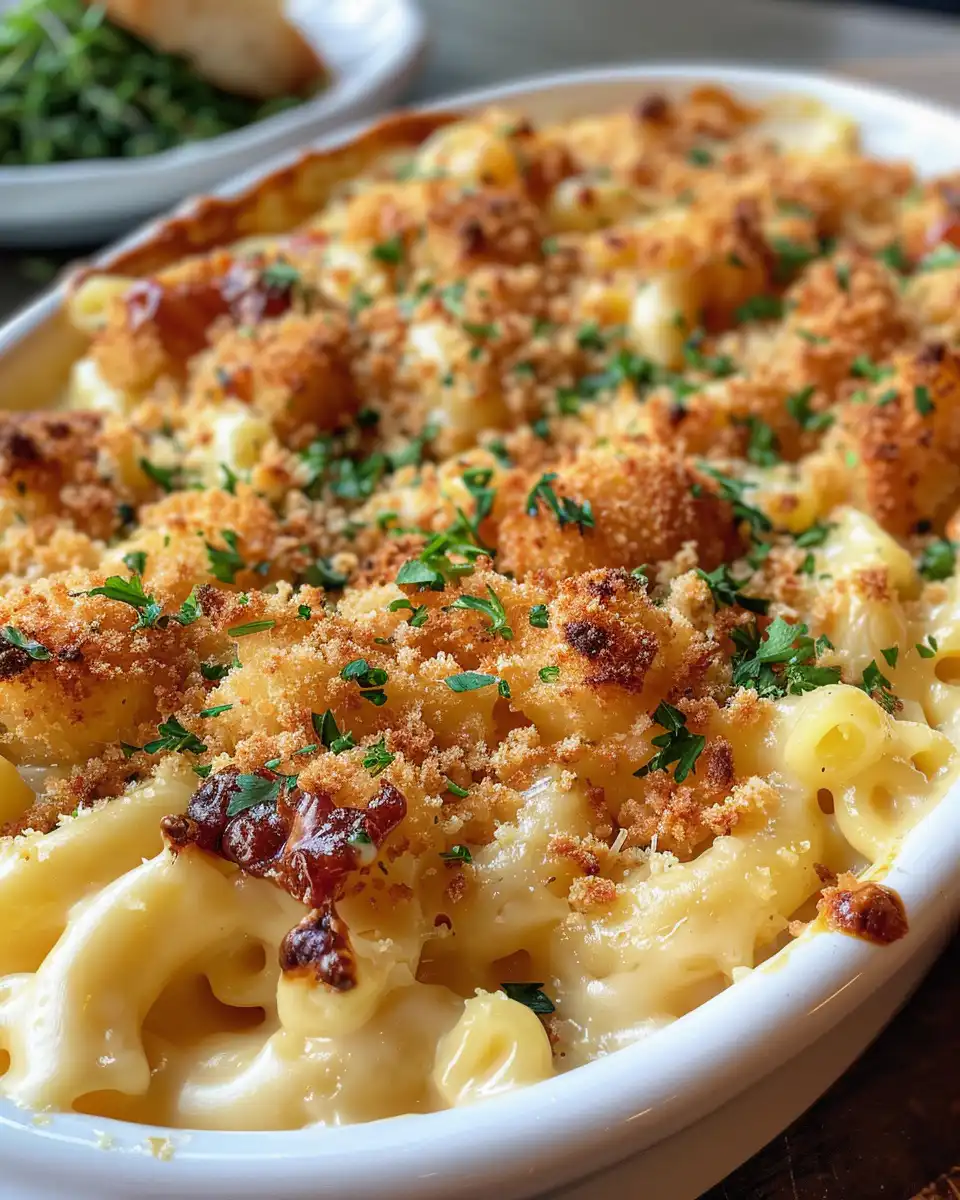 Ingredients for BBQ chicken mac and cheese recipe including pasta, cheese, spices, and BBQ sauce