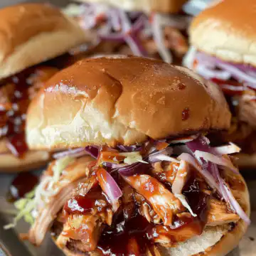 BBQ Chicken Sliders taken with iphone 15 pro max --iw 2 --ar 4:5 --v 6.0 --raw
