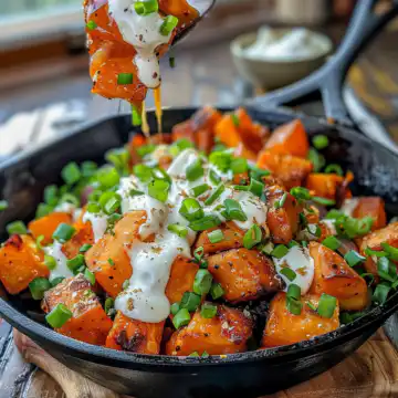BBQ Chicken Sweet Potato Skillet taken with iphone 15 pro max --iw 2 --ar 4:5 --v 6.0 --raw