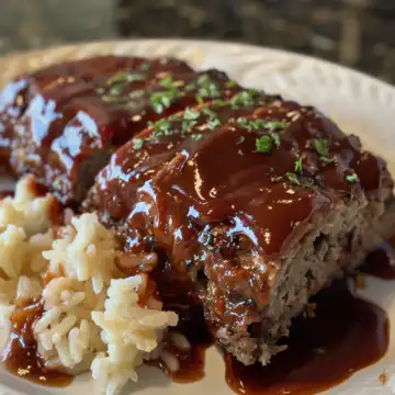 BBQ Meatloaf taken with iphone 15 pro max --iw 2 --ar 4:5 --v 6.0 --raw