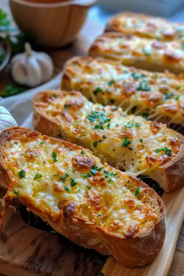 Best Cheesy Garlic Bread taken with iphone 15 pro max --iw 2 --ar 4:5 --v 6.0 --raw