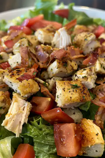 BLT Chicken Salad taken with iphone 15 pro max --iw 2 --ar 4:5 --v 6.0 --raw