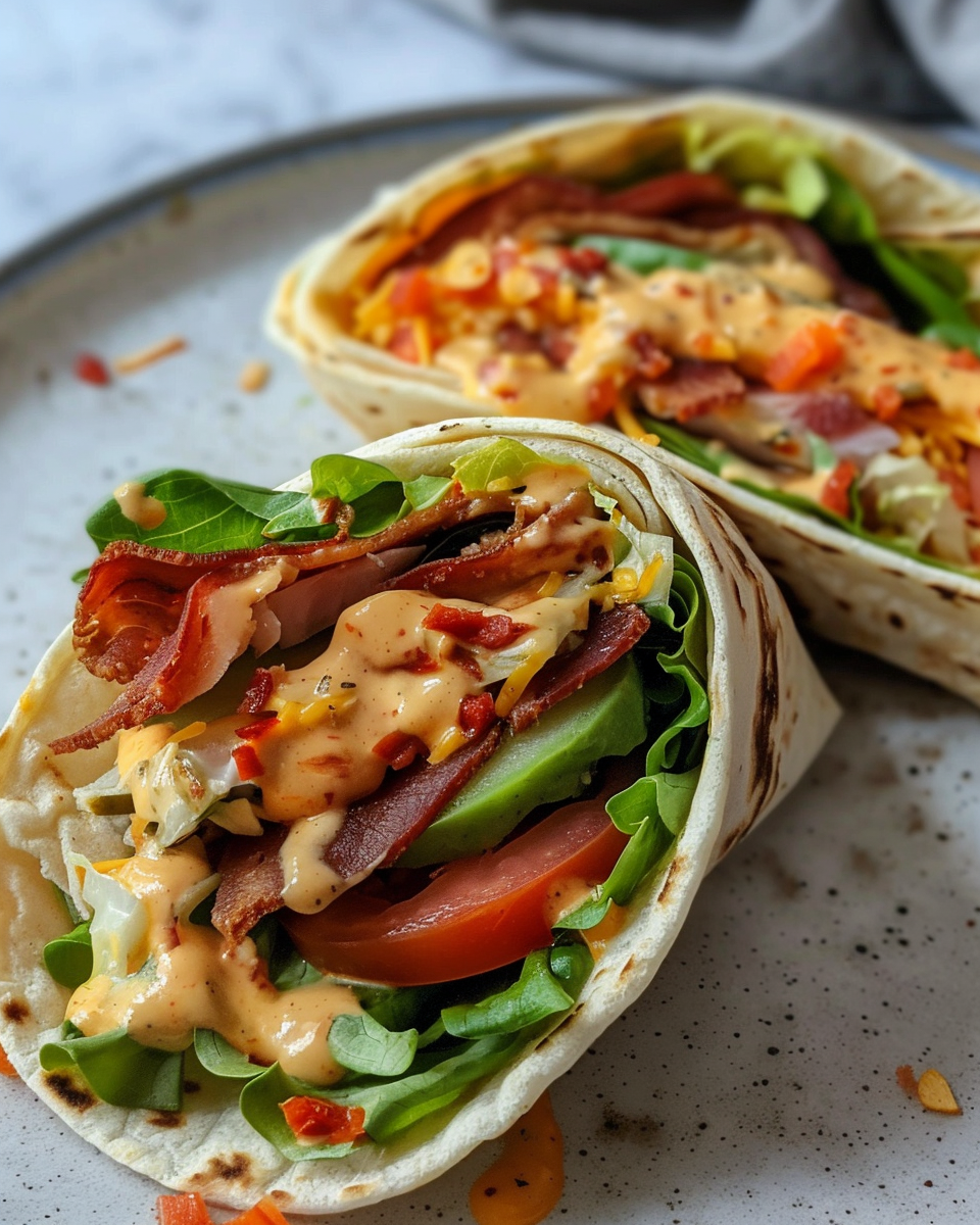 BLT Wraps with Secret Sauce - My Coffee Has Butter