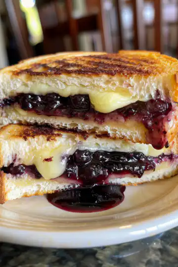Blueberry Grilled Cheese taken with iphone 15 pro max --iw 2 --ar 4:5 --v 6.0 --raw
