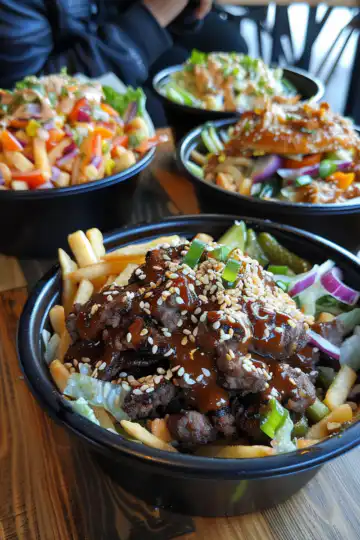 Burger Bowls taken with iphone 15 pro max --iw 2 --ar 4:5 --v 6.0 --raw