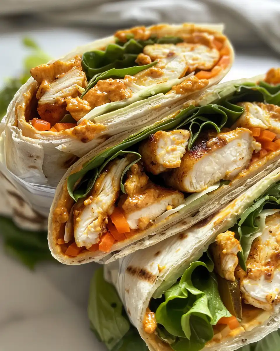 Baked cheesy garlic chicken wraps fresh out of oven