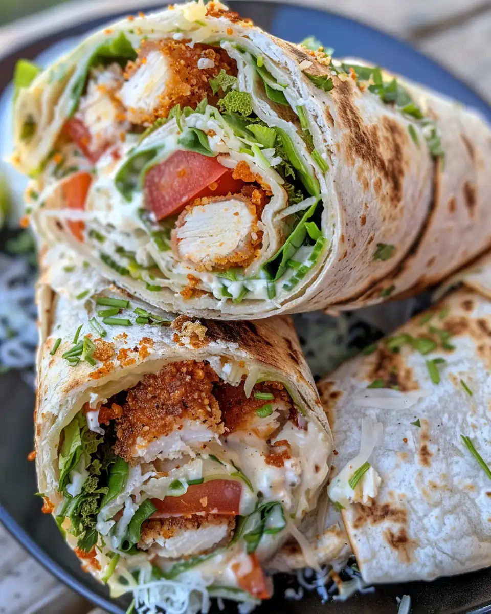 Cheesy garlic chicken wraps fresh out of the pressure cooker