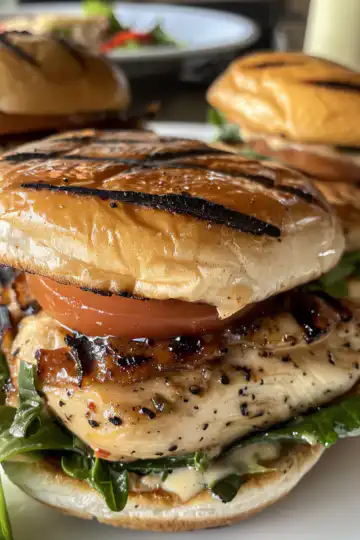 Chicken Caesar Sandwiches taken with iphone 15 pro max --iw 2 --ar 4:5 --v 6.0 --raw