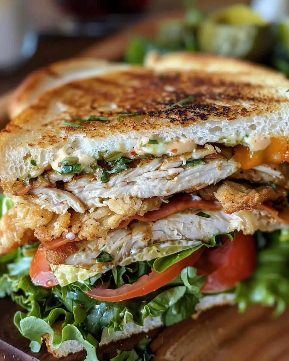 Juicy cooked chicken torta sandwich fresh from pressure cooker