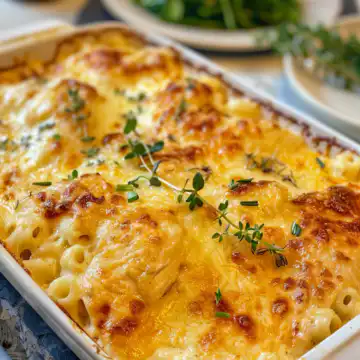 Chicken with Creamy Macaroni Cheese taken with iphone 15 pro max --iw 2 --ar 4:5 --v 6.0 --raw
