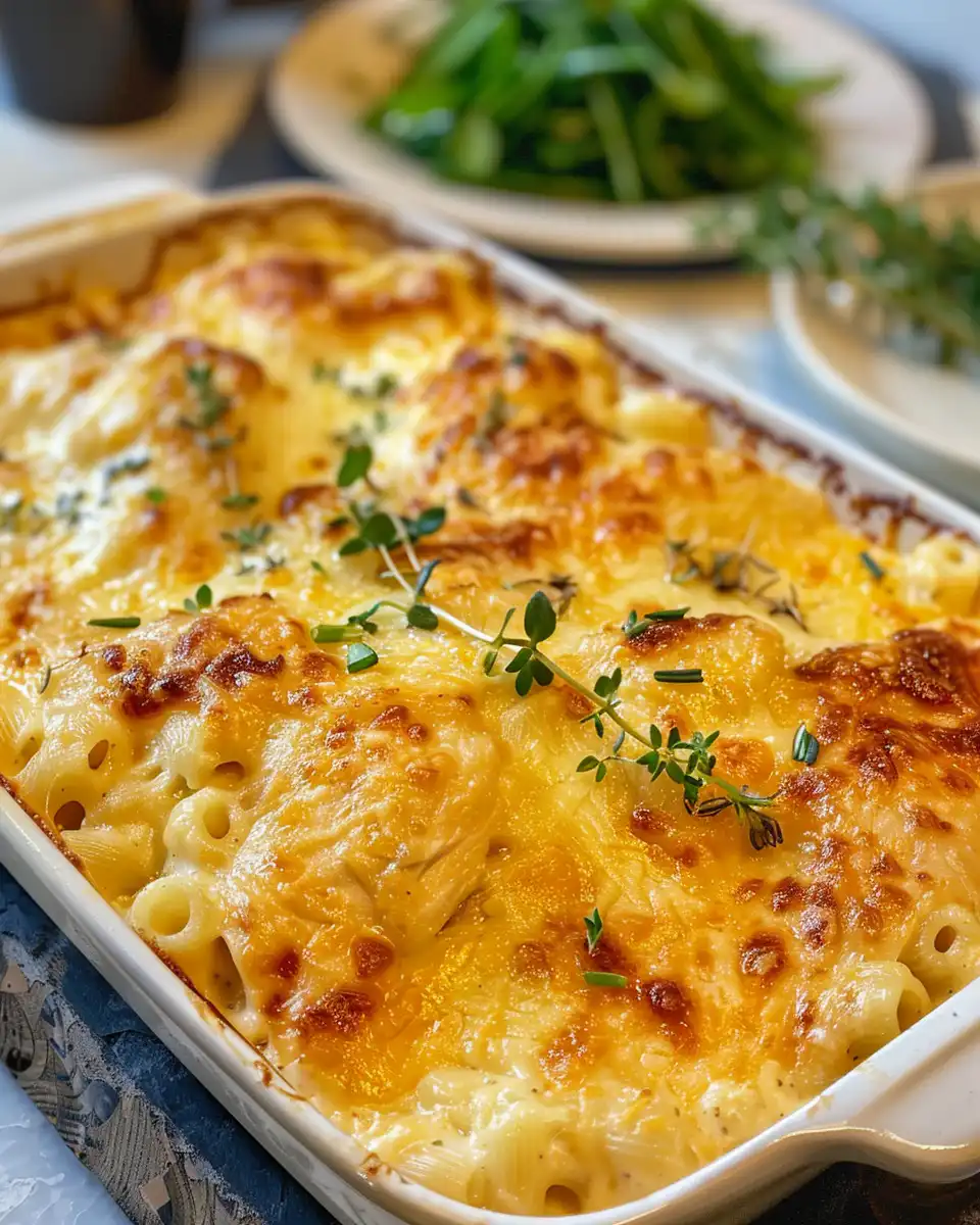 Pressure cooker with creamy macaroni cheese bubbling inside