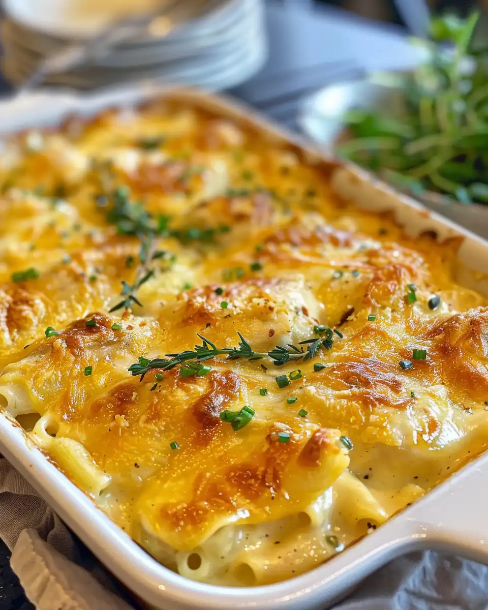Ingredients laid out for creamy chicken macaroni cheese