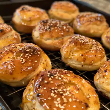 Chili Honey Feta Rolls taken with iphone 15 pro max --iw 2 --ar 4:5 --v 6.0 --raw