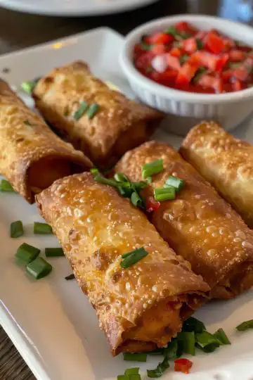Chilis Southwest Eggrolls taken with iphone 15 pro max --iw 2 --ar 4:5 --v 6.0 --raw