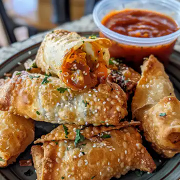 Chilis Southwest Eggrolls taken with iphone 15 pro max --iw 2 --ar 4:5 --v 6.0 --raw