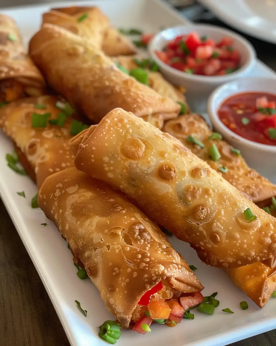 Ingredients for Southwestern egg rolls prepared in a bowl
