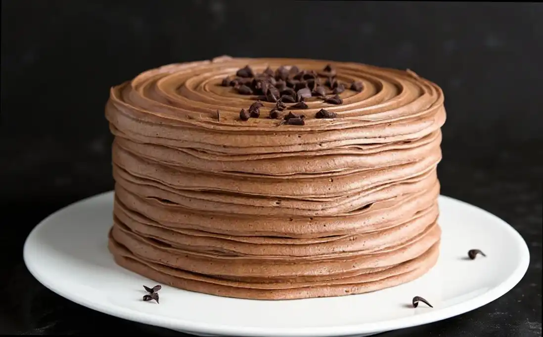 Chocolate Layer Cake with Swiss Meringue Buttercream