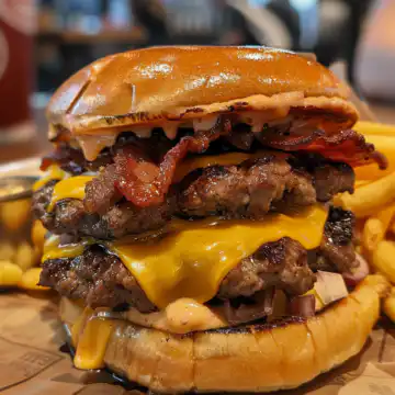 Crack Burgers taken with iphone 15 pro max --iw 2 --ar 4:5 --v 6.0 --raw