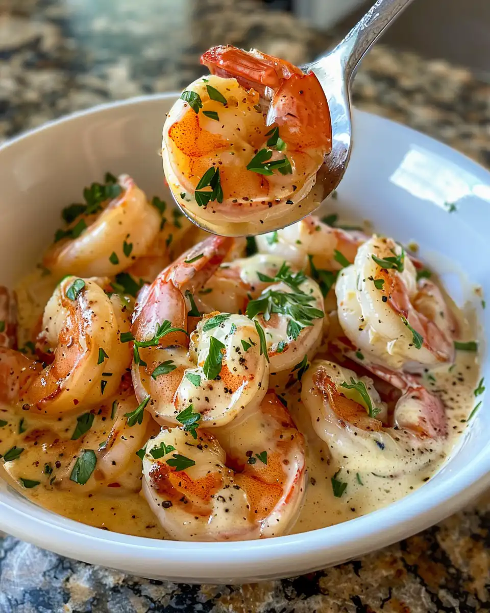 Ingredients including garlic, shrimp and sun dried tomatoes