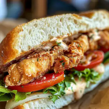 Crispy Chicken Caesar Sandwich taken with iphone 15 pro max --iw 2 --ar 4:5 --v 6.0 --raw