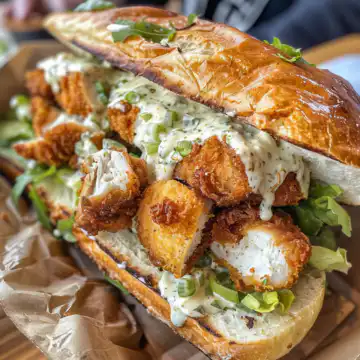 Crispy Chicken Caesar Sandwich taken with iphone 15 pro max --iw 2 --ar 4:5 --v 6.0 --raw