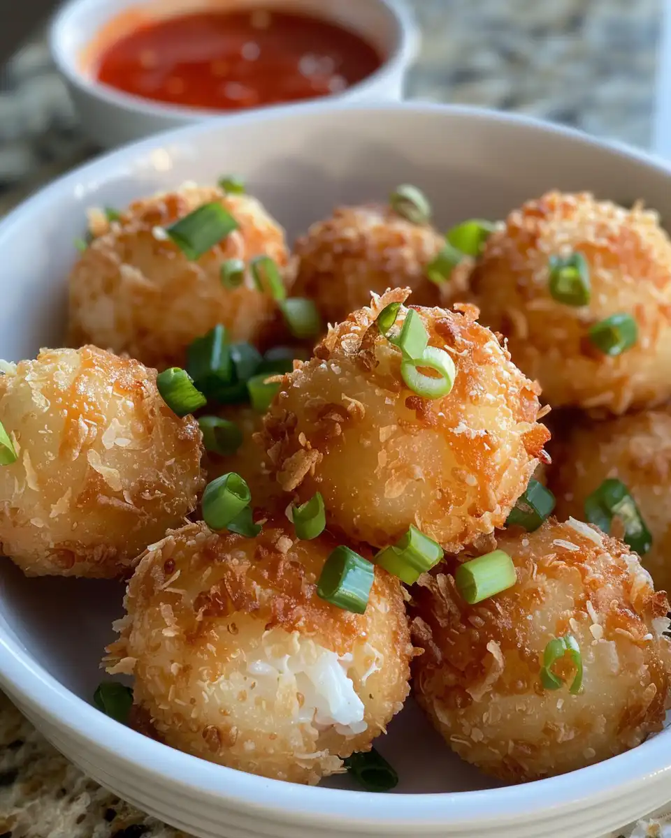 Serving of crispy crab rangoon bombs on a plate ready to eat