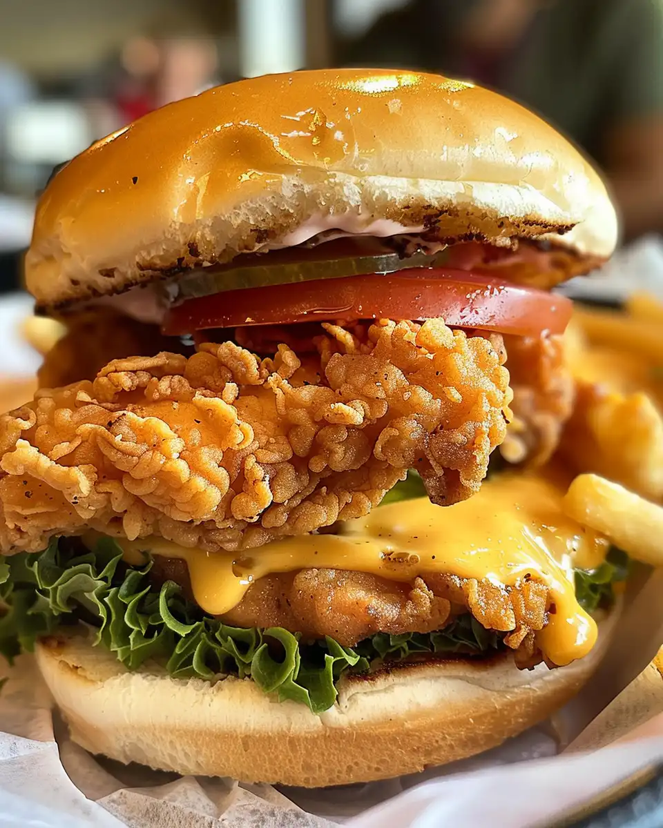 Homemade lemon pepper chicken sandwich assembled with jalapeno ranch sauce and pickles