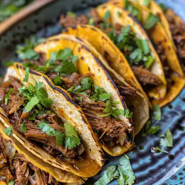 Crock Pot Birria Tacos taken with iphone 15 pro max --iw 2 --ar 4:5 --v 6.0 --raw