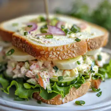 Cucumber Salad Sandwiches taken with iphone 15 pro max --iw 2 --ar 4:5 --v 6.0 --raw