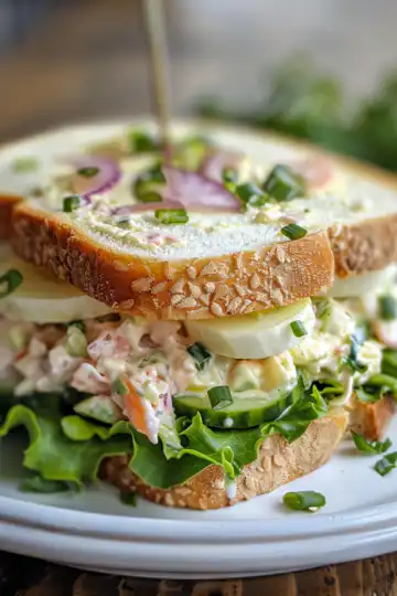 Cucumber Salad Sandwiches taken with iphone 15 pro max --iw 2 --ar 4:5 --v 6.0 --raw
