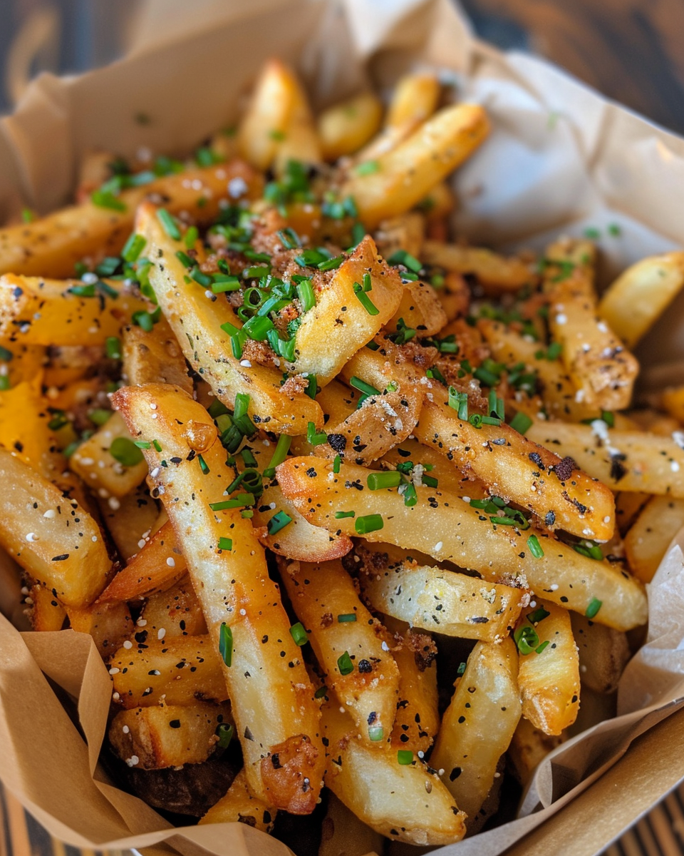 Pressure cooker with crispy spicy fries aroma