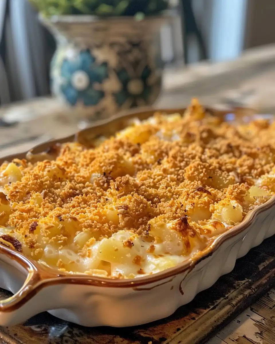 Crushed crackers, shredded cheese, and creamy ingredients ready for chicken casserole