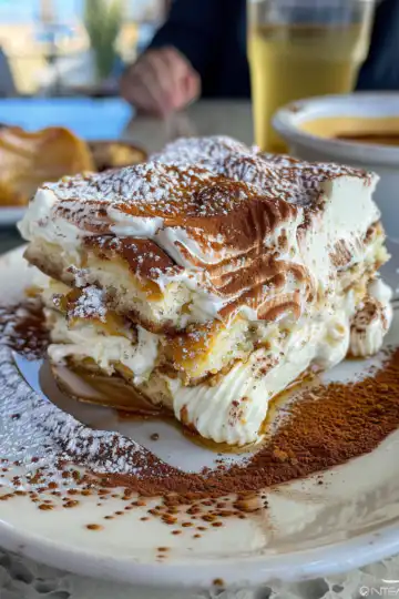 Dreamy Cottage Cheese Tiramisu taken with iphone 15 pro max --iw 2 --ar 4:5 --v 6.0 --raw