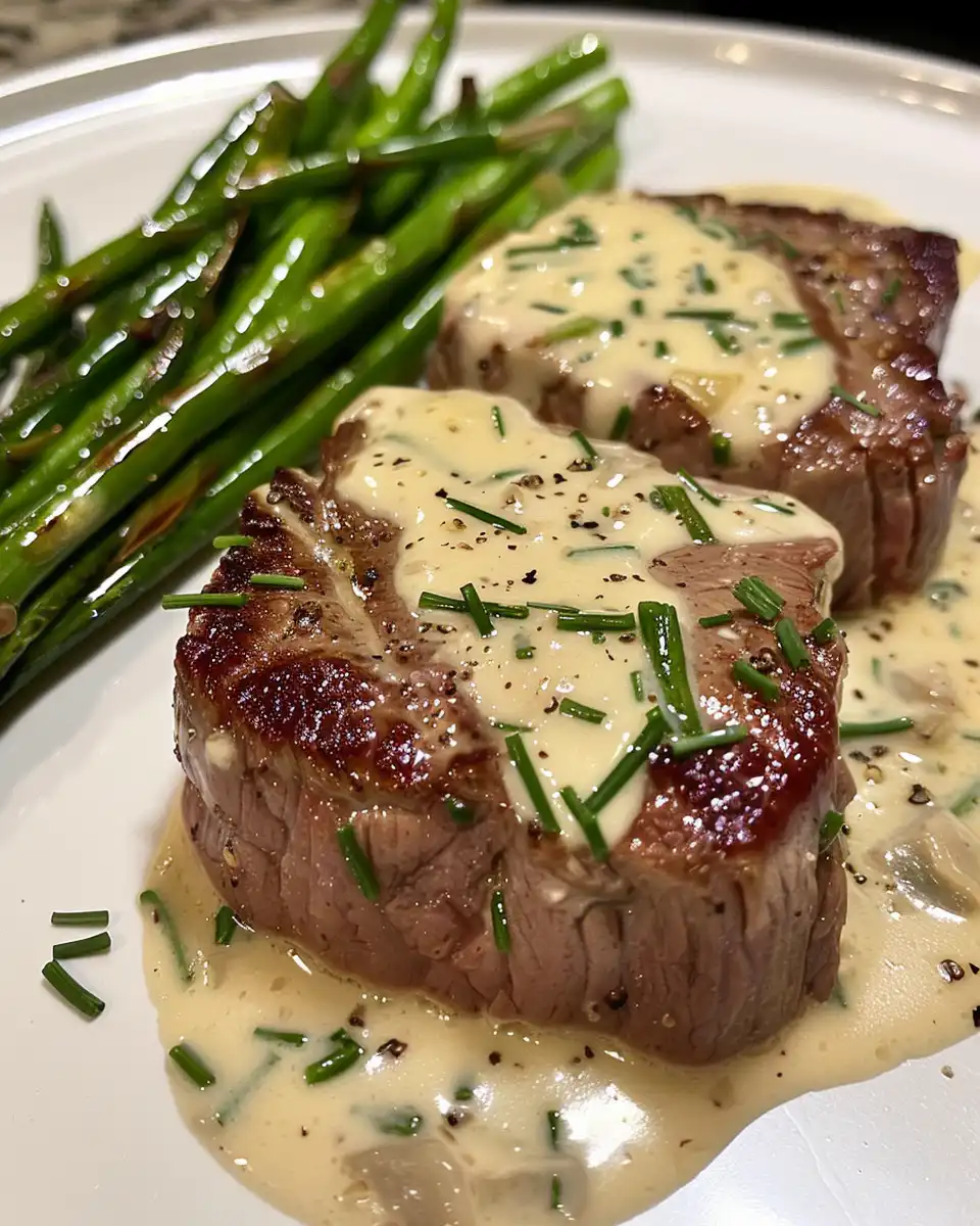Sauteed cubed steak bites with seasoning and sauce in skillet