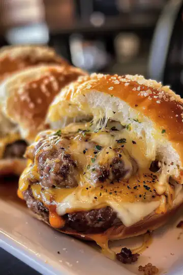Garlic Parmesan Cheeseburger Bombs taken with iphone 15 pro max --iw 2 --ar 4:5 --v 6.0 --raw