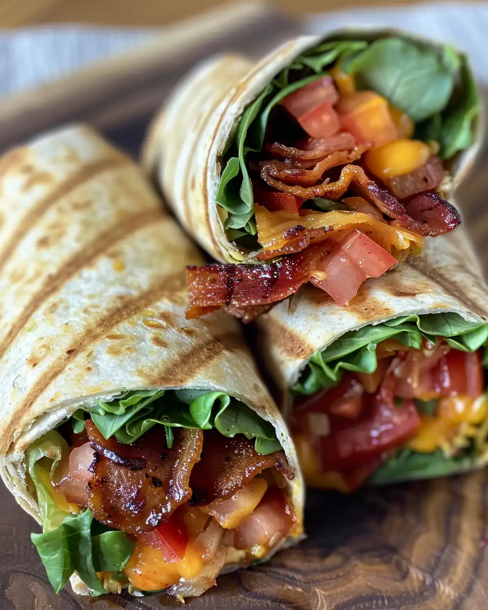Grilled BLT wrap cooking in pressure cooker with steam