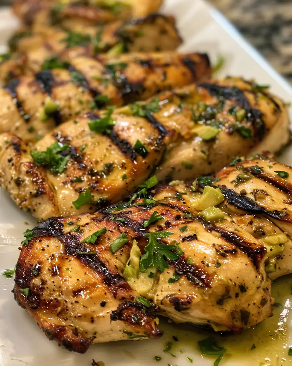 Grilled chicken and creamy California avocado in pressure cooker