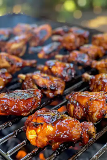 Hawaiian BBQ Chicken taken with iphone 15 pro max --iw 2 --ar 4:5 --v 6.0 --raw