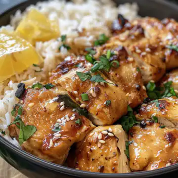 Hawaiian Chicken with Coconut Rice taken with iphone 15 pro max --iw 2 --ar 4:5 --v 6.0 --raw