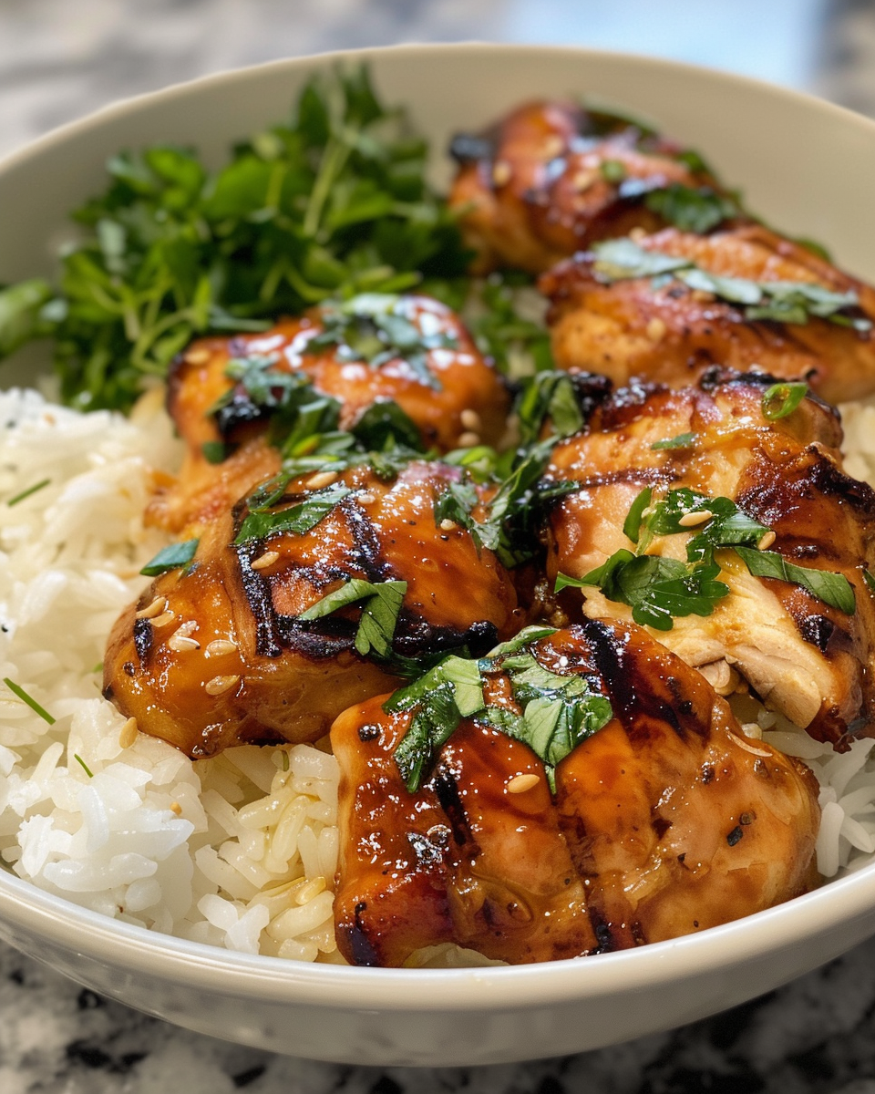 Pressure cooker steaming with garlic ginger Hawaiian chicken