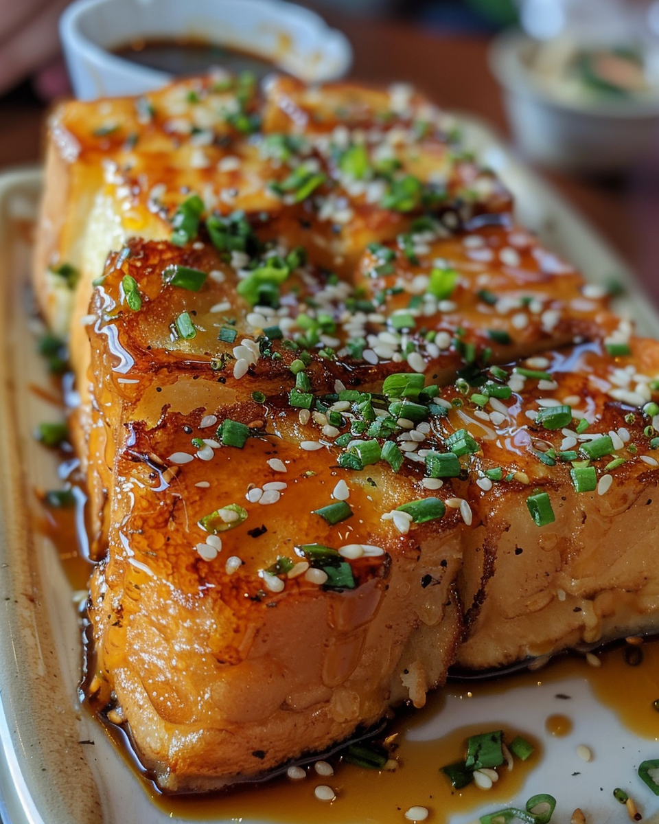 Freshly cooked Hawaiian roll French toast in pressure cooker