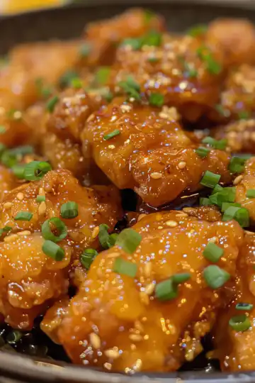 Honey Butter Chicken taken with iphone 15 pro max --iw 2 --ar 4:5 --v 6.0 --raw