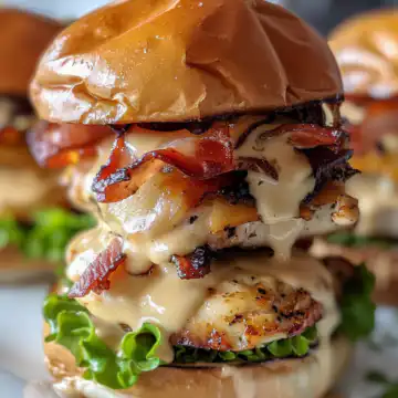 Honey Mustard BLT Chicken Sliders taken with iphone 15 pro max --iw 2 --ar 4:5 --v 6.0 --raw